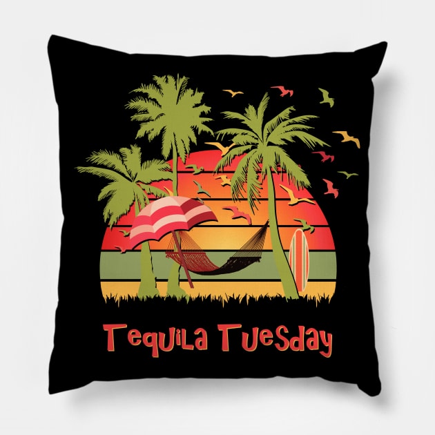 Tequila Tuesday Pillow by Nerd_art