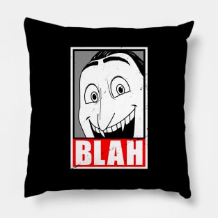 Count Dracula Blah Funny Obey The Count Spooky Transylvania Meme Pillow