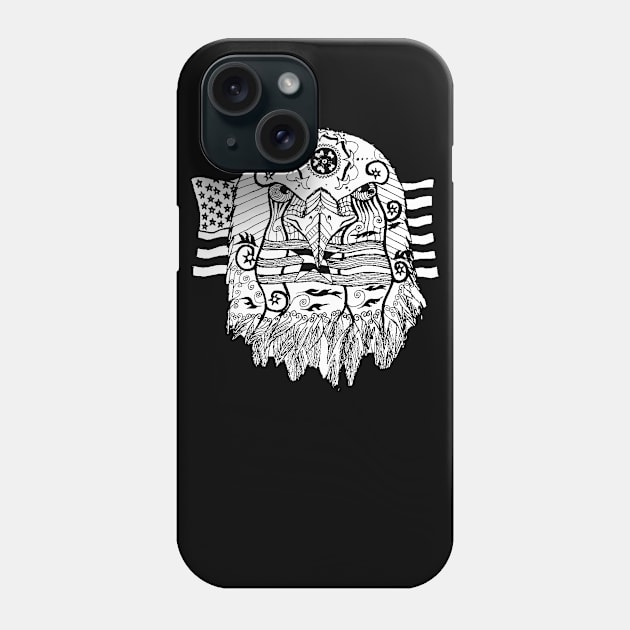 The American Bald Eagle - Patriotic Bird Design Phone Case by Athenis