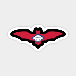 Arkansas Bat Flag Magnet