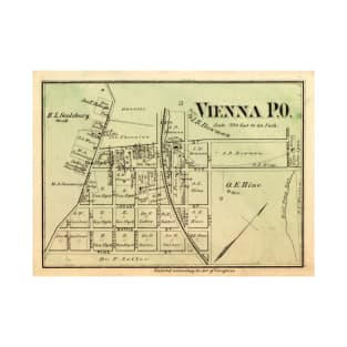 Vintage Map of Vienna VA (1878) T-Shirt