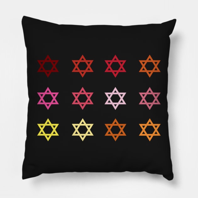 Jewish stars Pillow by ampp