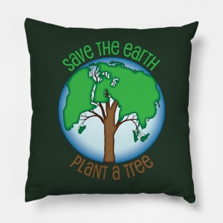 Save The Earth - Plant A Tree Pillow