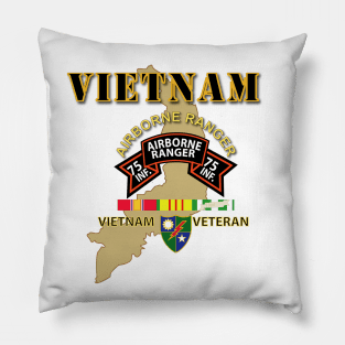 Airborne Ranger - Vietnam w Map Pillow
