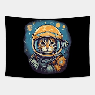 Cat Astronaut Tapestry