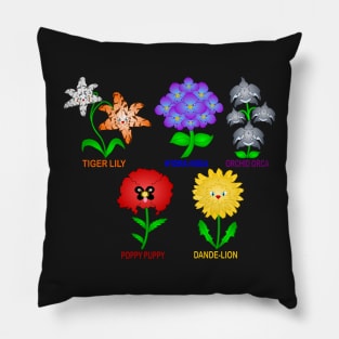 Animal Wild Flowers Pillow