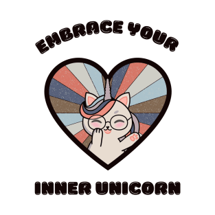 Embrace your inner unicorn - a cute kawaii caticorn T-Shirt