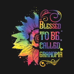 Sunflower Blessed To Be Called Grandma Mothers Day T-Shirt