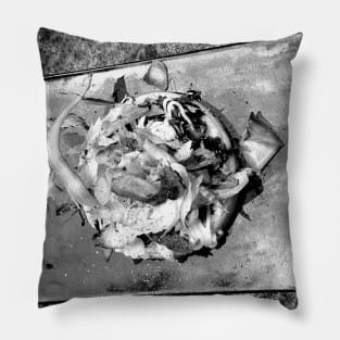 Black and white gourmet Okonomiyaki Pillow