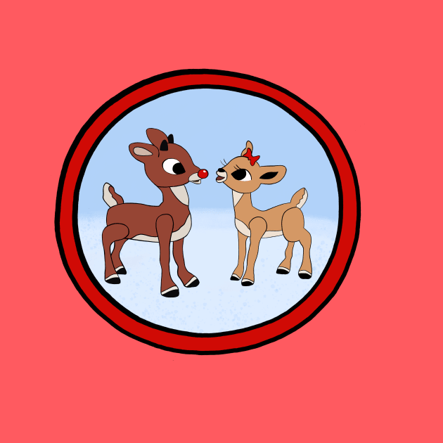 Rudolph The Red-Nosed Reindeer & Clarice by jackmanion