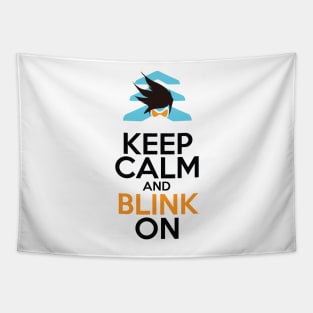 Keep Calm and Blink On Tapestry