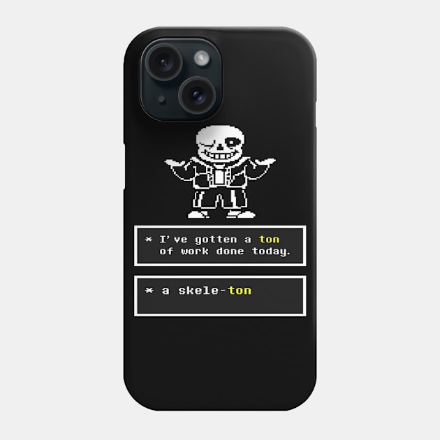 Undertale Sans Phone Case by NickLiStuff