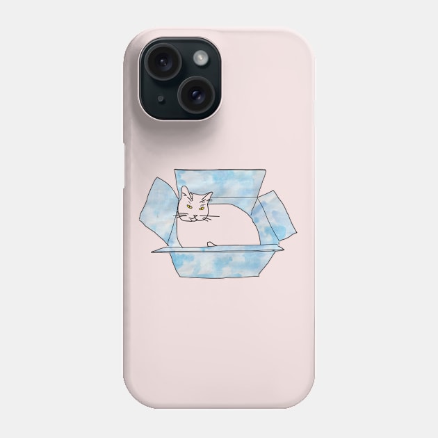 Look at this smug cat sitting in a box! Phone Case by HFGJewels