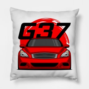 Front Red G37 JDM Pillow