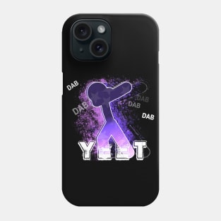 Yeet Dab Graphic Humor Saying - Dabbing Yeet Meme - Funny Humor Graphic Gift Saying  - Purple Phone Case