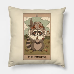 The Empress - Raccoons Tarot Pillow