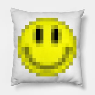 Pixelart Acid House Smiley Face Pillow