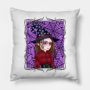 Modern Witch with Vintage Flair Pillow