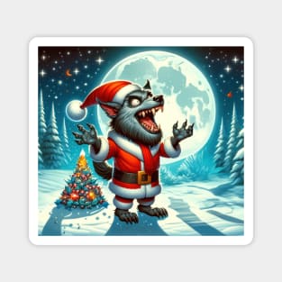 Werewolf Santa Magnet