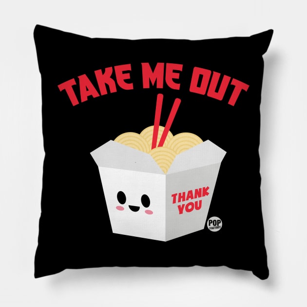 TAKE ME OUT Pillow by toddgoldmanart