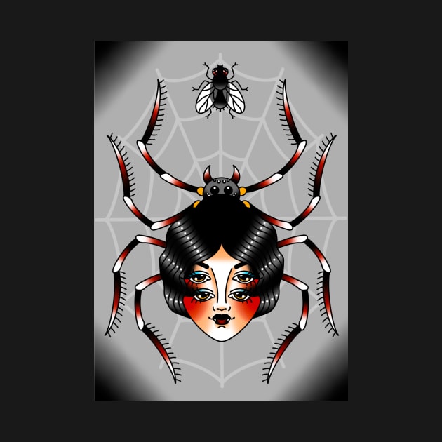 Spider Lady Print by drawingsbydarcy