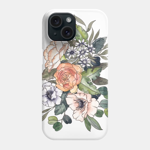 Flower Bouquet Phone Case by themintgardener