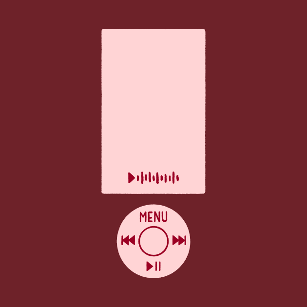 Red MP3 Music Player Retro by Made Adventurous