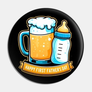 happy fathers day first father day gift  2024 Pin