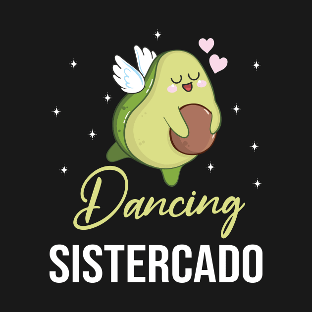 Avocado Dove Flying Happy Day Me Dancing Sistercado Brother by DainaMotteut