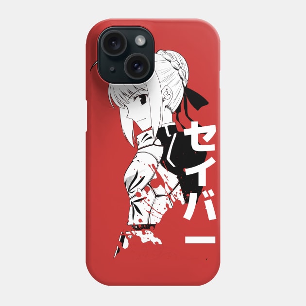 Fate/Stay night & Fate/Zero - SABER Phone Case by TATSUHIRO