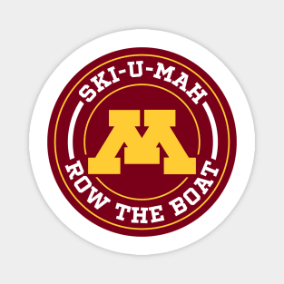 SKI-U-MAH - ROW THE BOAT Magnet