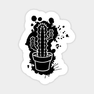 Euphorbia Pseudo Cactus - Splatter Cut Out Magnet