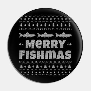 Fishing Ugly Christmas Fishing Pin