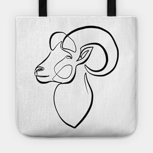 Aries Minimalist Goat Tote