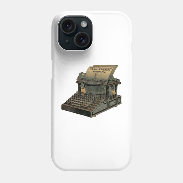 Victorian Typewriter Phone Case by Pixelchicken