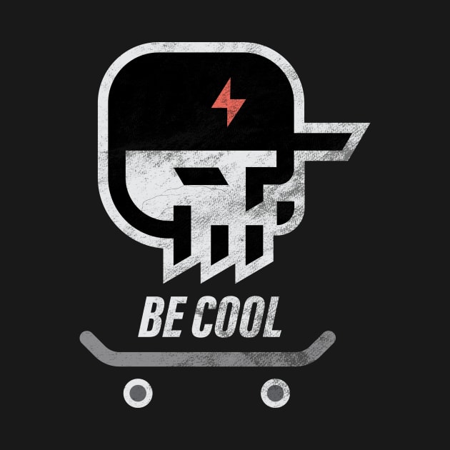 Be Cool Sk8ter Skull by BooTeeQue