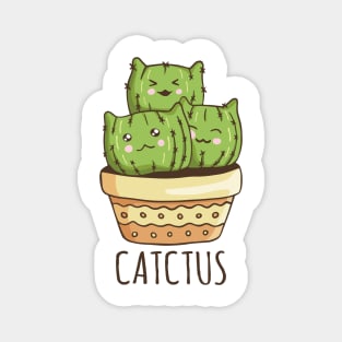 Cactus Cat Humor - Catcus Magnet