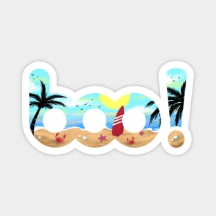 boo beach Magnet