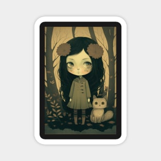 Woodland Creature and the dark fairy Magnet