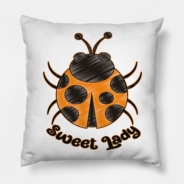 Sweet Lady - Cute Ladybug Pillow by Animal Specials