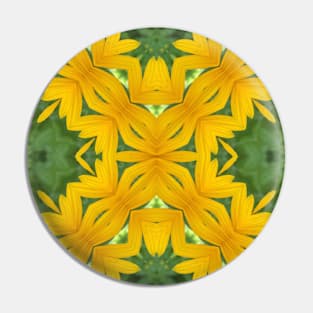 Yellow Petal Pattern Pin