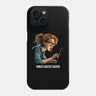 World's Okayest Hacker v3 Phone Case