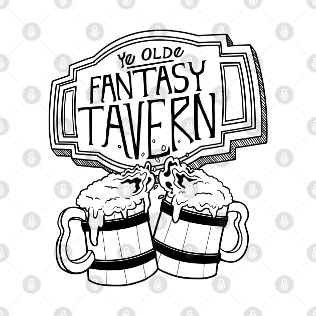 Fantasy Tavern - Black Design by CliffeArts