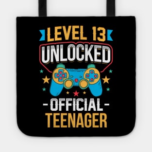 Level 13 Unlocked Official Teenager 13th Birthday Tote