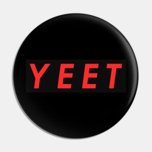 Yeet Meme Black Box Dank Gamer Yeetin Funny White Color Pin