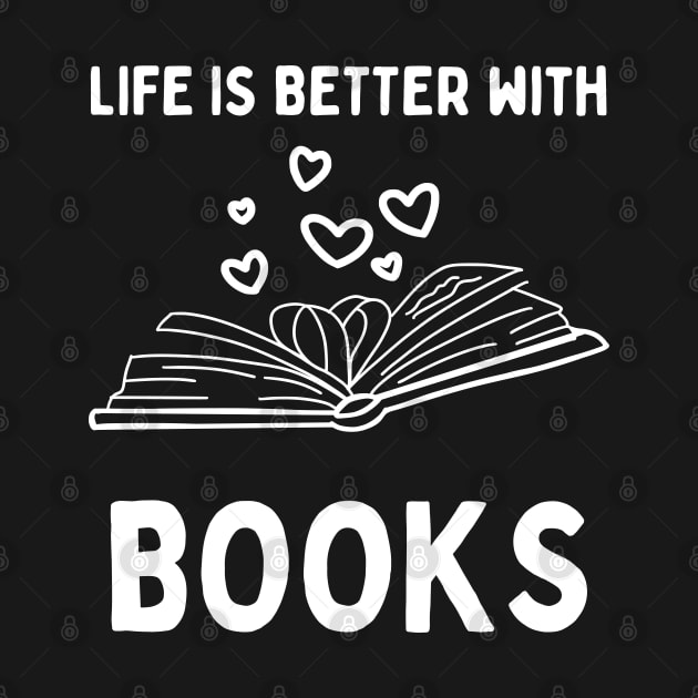 Life is better with books by Patterns-Hub