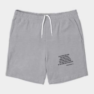 I Am for Truth and Justice | Malcolm X | Black Power Shorts