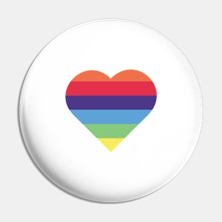 Rainbow Heart Pin