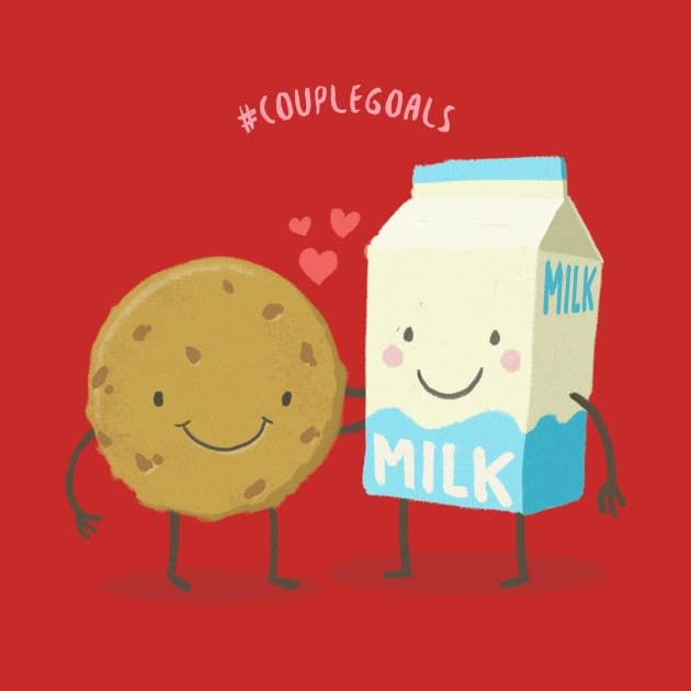 Cookie and Milk - Hashtag Couple Goals by i2studio