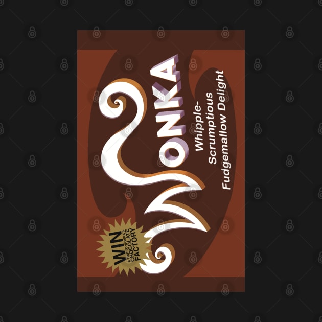 Willy Wonka bar chocolate by Holailustra